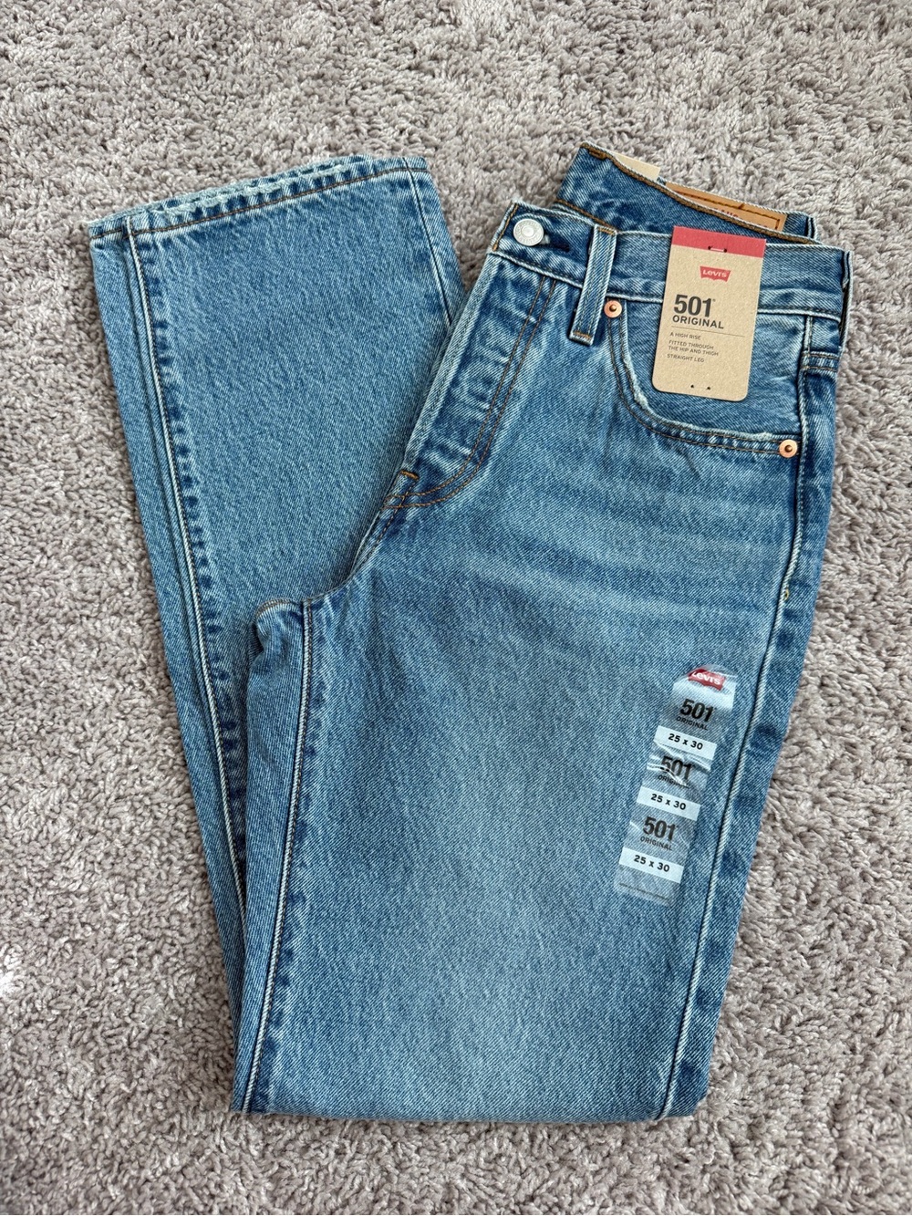 Levi's 501 Women’s High-Rise Straight Leg Jeans